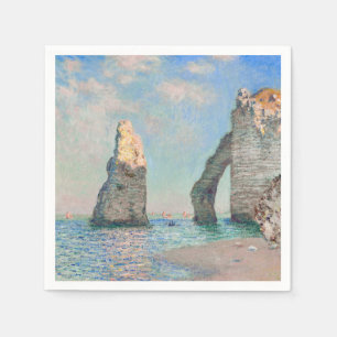 Serviette En Papier Claude Monet - Falaises à Etretat