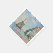 Serviette En Papier Claude Monet - Falaises à Etretat (Coin)