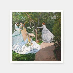 Serviette En Papier Claude Monet - Femmes au jardin