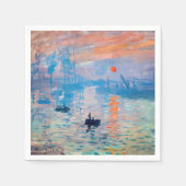 Serviette En Papier Claude Monet - Impression, lever de soleil (Devant)