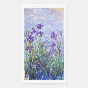 Serviette En Papier Claude Monet - Iris Mauves / Iris Mauves