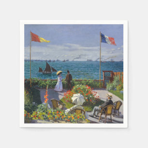 Serviette En Papier Claude Monet - Jardin à Sainte-Adresse