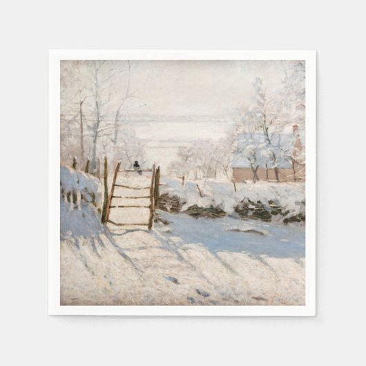 Serviette En Papier Claude Monet - La Pie (Devant)