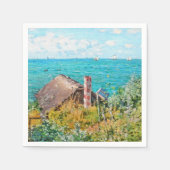 Serviette En Papier Claude Monet Le Cabine De Saint-Adresse Fine Art (Devant)