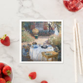 Serviette En Papier Claude Monet - Le déjeuner, panneau décoratif (En situation)