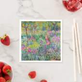 Serviette En Papier Claude Monet - Le jardin d'Iris à Giverny (En situation)