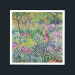 Serviette En Papier Claude Monet - Le jardin d'Iris à Giverny<br><div class="desc">Jardin d'Iris à Giverny / Jardin d'Artiste à Giverny - Claude Monet,  1899-1900</div>