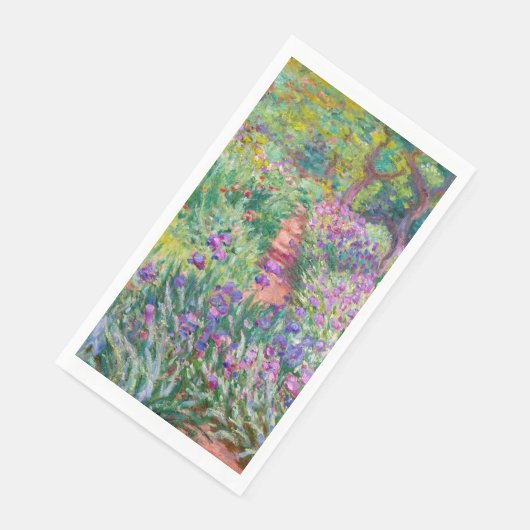 Serviette En Papier Claude Monet - Le jardin d'Iris à Giverny (Coin)