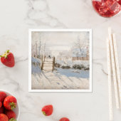 Serviette En Papier Claude Monet - Le Magpie (En situation)