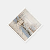 Serviette En Papier Claude Monet - Le Magpie (Coin)