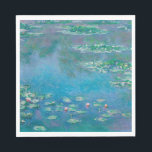 Serviette En Papier Claude Monet. L'Eau Est Nichée. Impressionnisme fr<br><div class="desc">Serviette Claude Monet "Water Lys".</div>