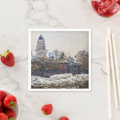 Serviette En Papier Claude Monet - L'église de Vetheuil (En situation)