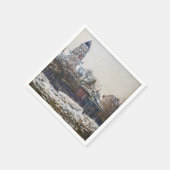 Serviette En Papier Claude Monet - L'église de Vetheuil (Coin)