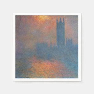 Serviette En Papier Claude Monet - Les Chambres du Parlement Londres