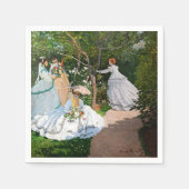 Serviette En Papier Claude Monet - Les femmes dans le jardin (Devant)