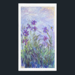 Serviette En Papier Claude Monet - Lilac Irises / Iris Mauves<br><div class="desc">Lilac Irises / Iris Mauves - Claude Monet,  1914-1917</div>
