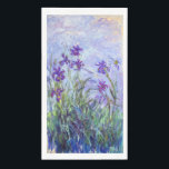 Serviette En Papier Claude Monet - Lilac Irises / Iris Mauves<br><div class="desc">Lilac Irises / Iris Mauves - Claude Monet, 1914-1917</div>