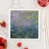 Serviette En Papier Claude Monet - Lys d'eau (En situation)