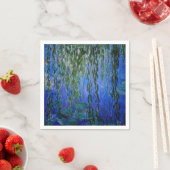 Serviette En Papier Claude Monet - Lys d'eau avec saule plumant (En situation)