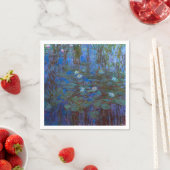 Serviette En Papier Claude Monet - Lys d'Eau Bleue (En situation)