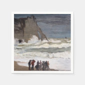 Serviette En Papier Claude Monet - Mer Noire à Etretat (Devant)
