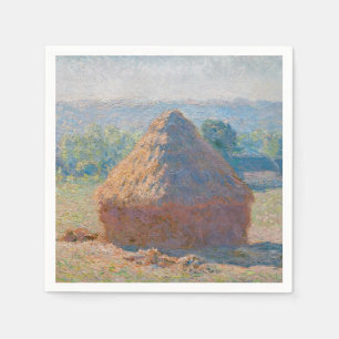 Serviette En Papier Claude Monet - Meules, fin de l'été