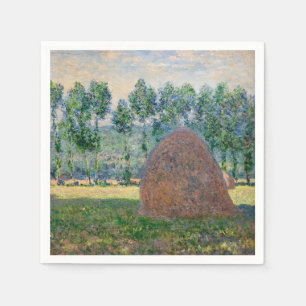 Serviette En Papier Claude Monet - Meules près de Giverny