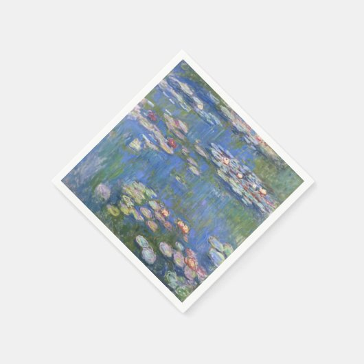 Serviette En Papier Claude Monet // Nappes d'eau (Coin)