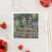 Serviette En Papier Claude Monet, nénuphars, pont japonais, jardin, (En situation)