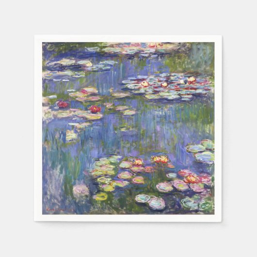 Serviette En Papier Claude Monet - Nymphéas / Nymphéas (Devant)