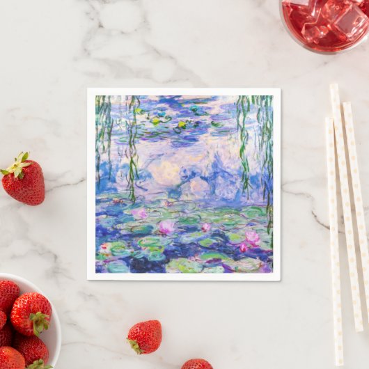 Serviette En Papier Claude Monet - Nymphéas / Nymphéas 1919 (En situation)