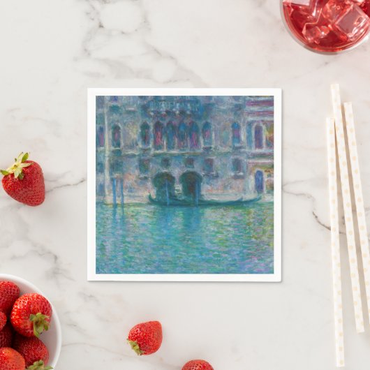 Serviette En Papier Claude Monet - Palazzo da Mula (En situation)