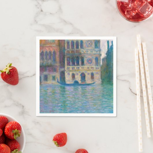 Serviette En Papier Claude Monet - Palazzo Dario (En situation)