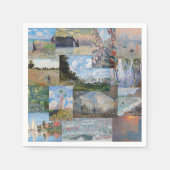 Serviette En Papier Claude Monet - Patchwork de chefs-d'oeuvre (Devant)