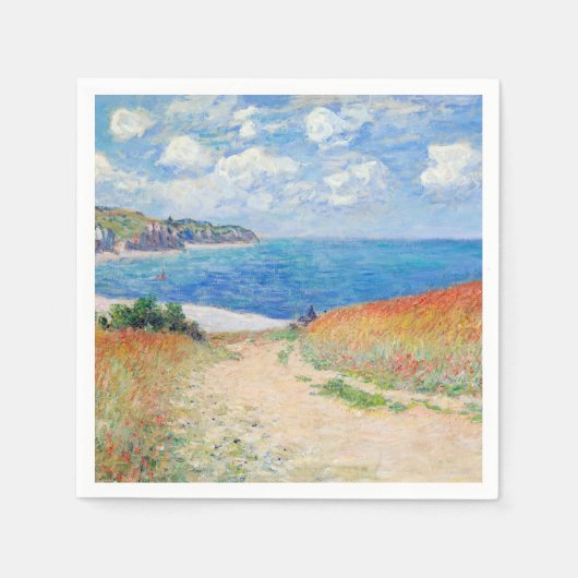 Serviette En Papier Claude Monet - Path in Wheat Fields at Pourville (Devant)