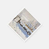 Serviette En Papier Claude Monet peinture, La Magpie, (Coin)