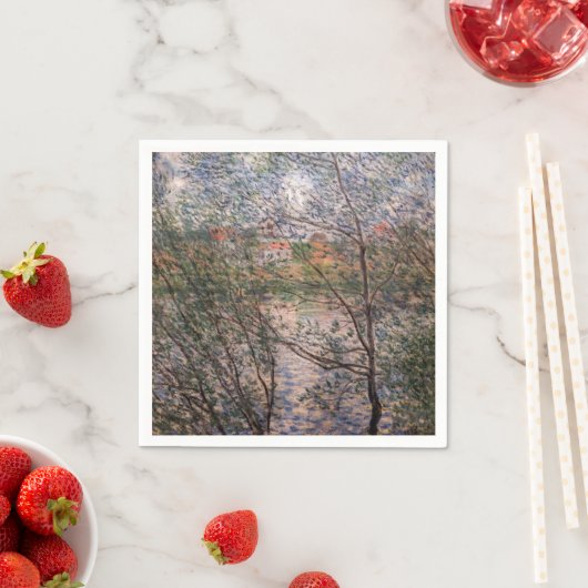 Serviette En Papier Claude Monet - Printemps à travers les branches (En situation)