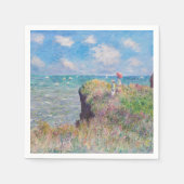 Serviette En Papier Claude Monet - Promenade Cliff à Pourville (Devant)