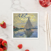 Serviette En Papier Claude Monet - Voilier au Petit-Gennevilliers (En situation)