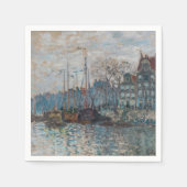 Serviette En Papier Claude Monet - Vue d'Amsterdam (Devant)