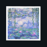 Serviette En Papier Claude Monet Water Lilie L'Art Impressionniste Fra<br><div class="desc">Claude Monet Water Lilies Art French Impressionist Water Lilies (ou Nympheas) est une série d'environ 250 peintures à l'huile de l'impressionniste français Claude Monet. Les peintures représentent le jardin fleuri de Monet à Giverny.</div>