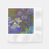 Serviette En Papier Claude Monet Water Lilies Agapanthus (Devant)