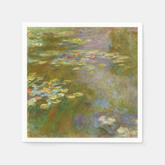Serviette En Papier Claude Monet - Water Lily Pond 1917 (Devant)
