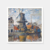Serviette En Papier Claude Monet - Windmill, Amsterdam (Devant)
