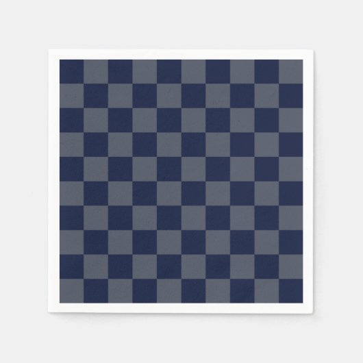 Serviette En Papier Clavier bleu marine (Devant)