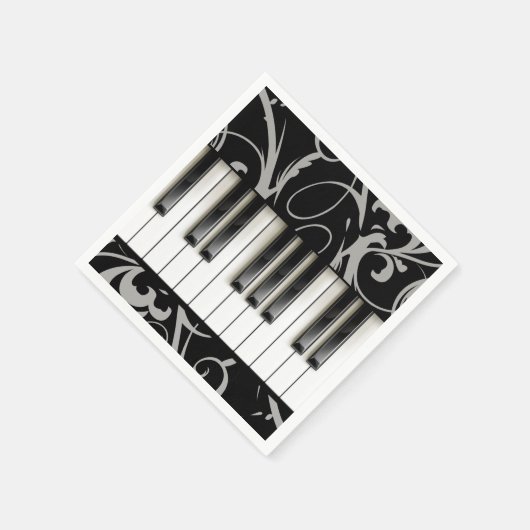 Serviette En Papier Clavier de piano // Réception du considérant de pi (Coin)