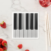 Serviette En Papier Clavier de piano serviettes personnalisées (En situation)