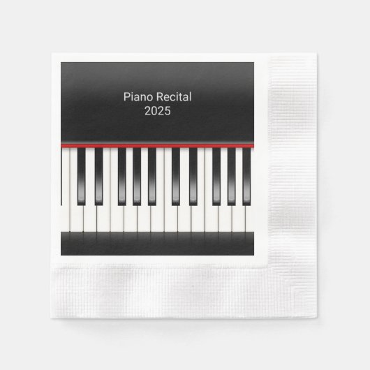 Serviette En Papier clavier piano pour piano récital (Devant)