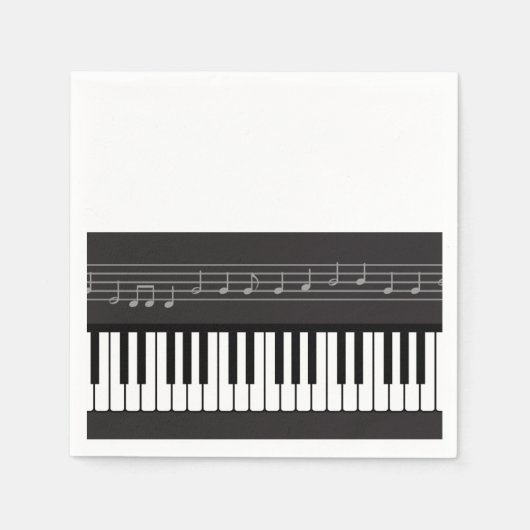 Serviette En Papier Clavier pour piano (Devant)