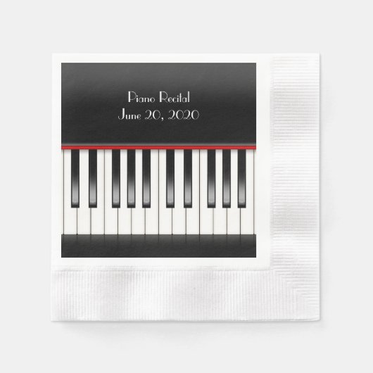 Serviette En Papier Clavier pour piano pour piano Considérant (Devant)